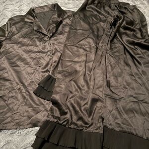 Sleek Black Women's Pajama Set